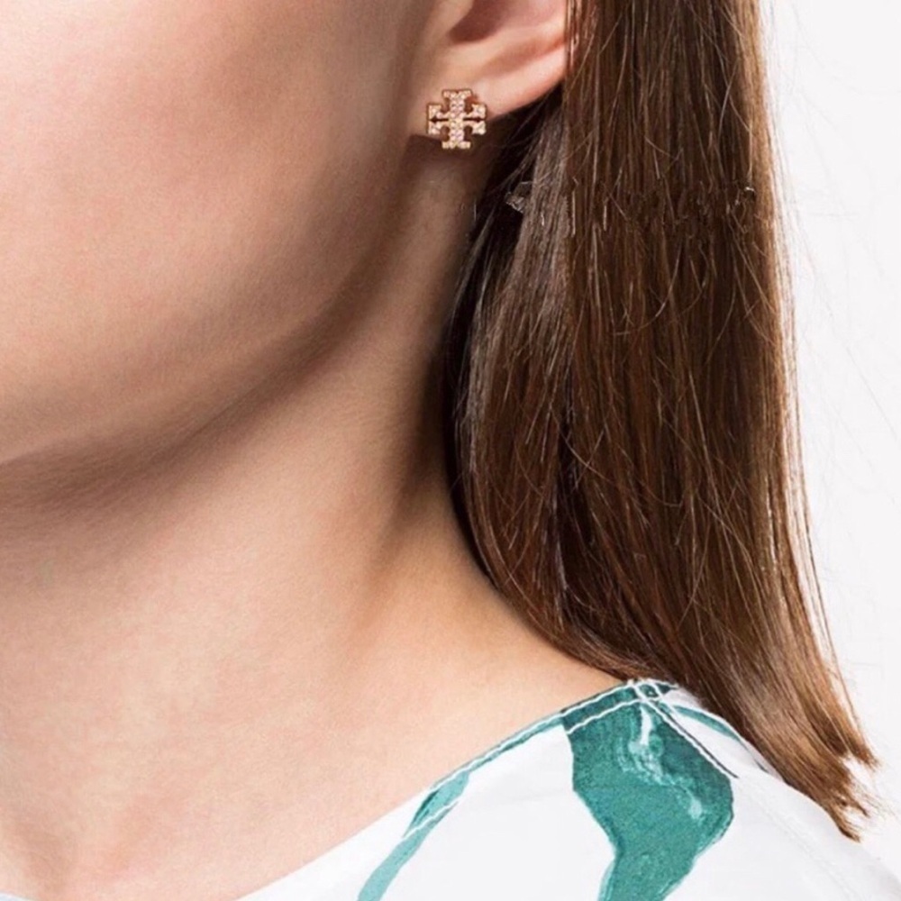 Tory Burch | Pink Gemstone Stud Earrings